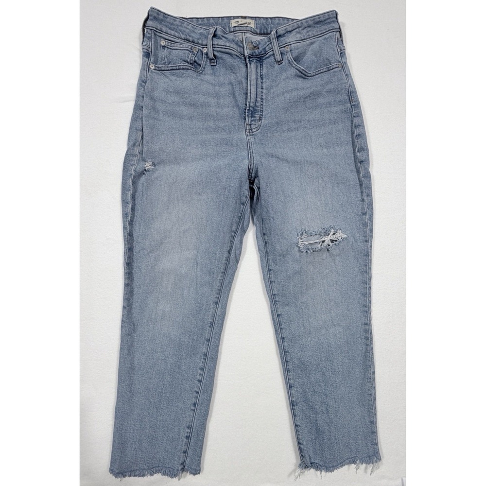 Madewell The Curvy‎ Perfect Vintage Jeans Women Sz 32 Blue Denim High Rise Crop